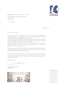 HCD Referenzschreiben MIG DE